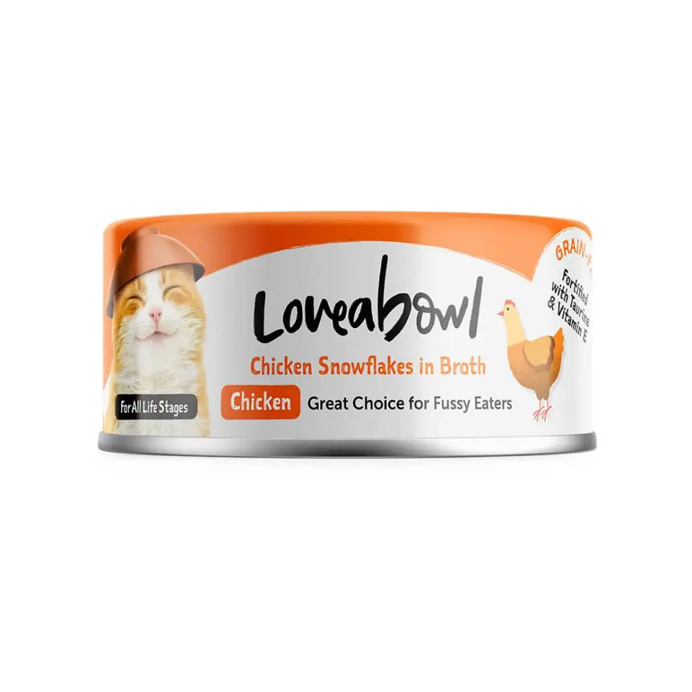Loveabowl  無穀物肉絲罐-  天然嫩雞  70g